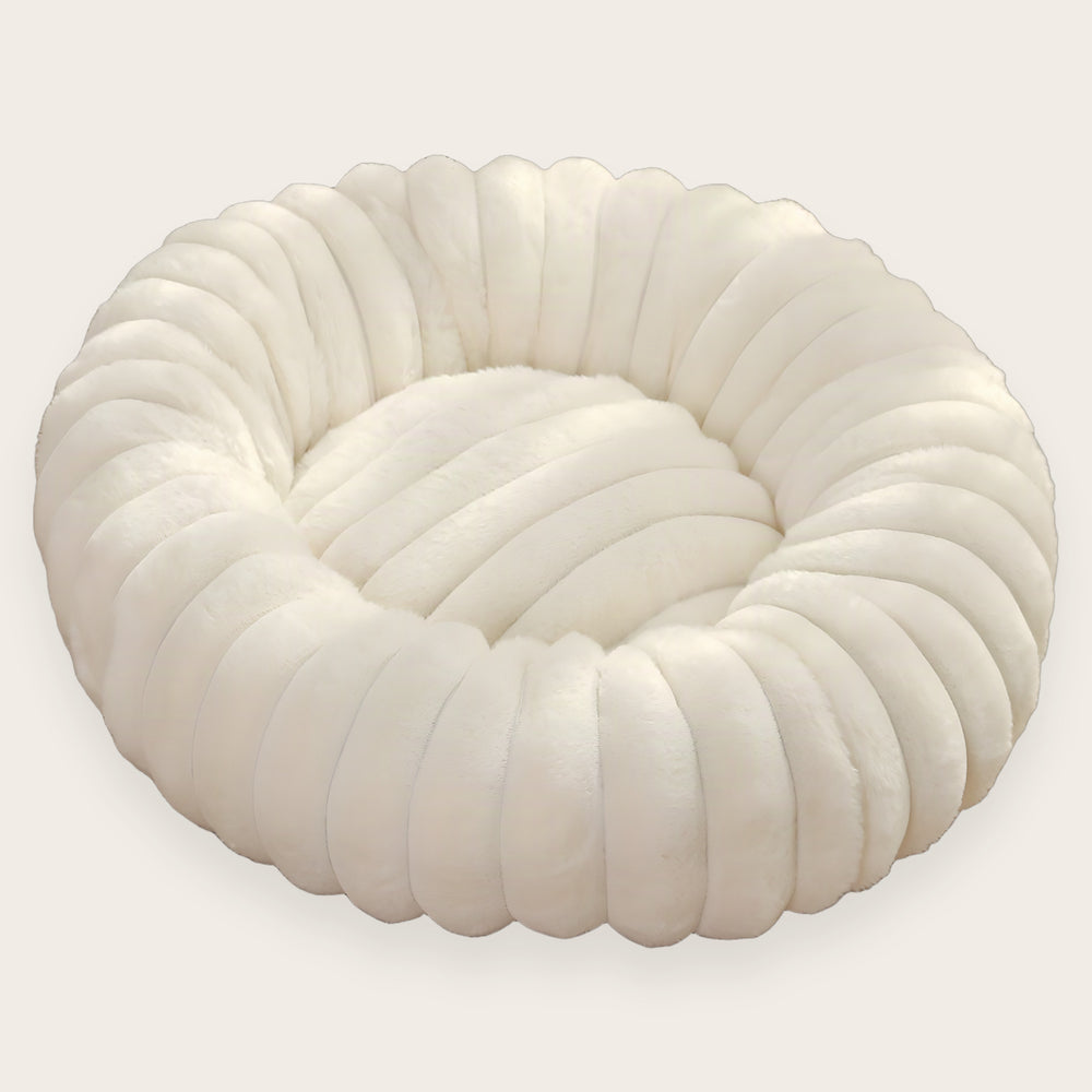 Panier chien rond bouclette CANIPANI, M — Ø 50 cm, sur fond neutre