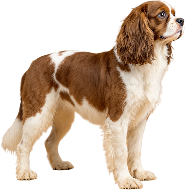 Cavalier King Charles debout de profil