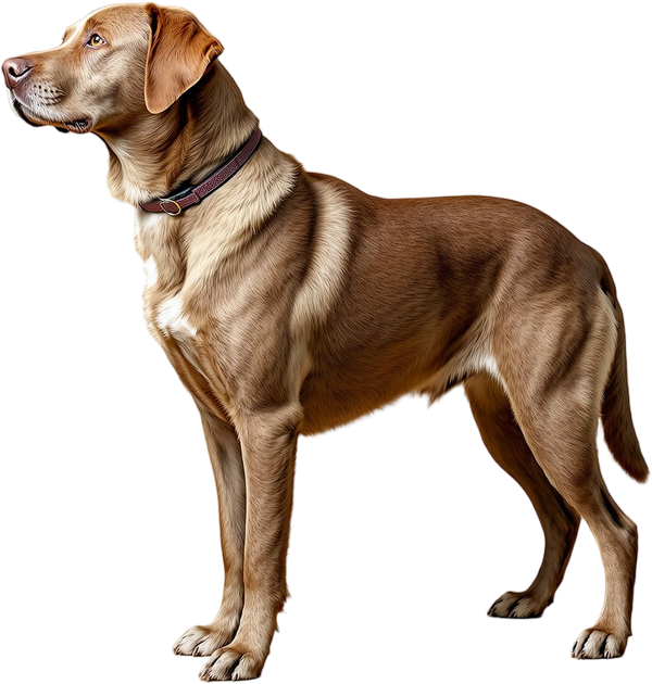 Labrador debout de profil