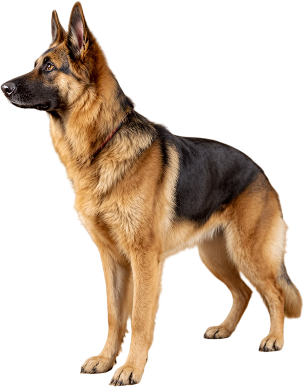 Berger allemand debout de profil